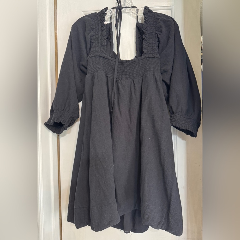 Free People “This is Everything” Black Mini Dress